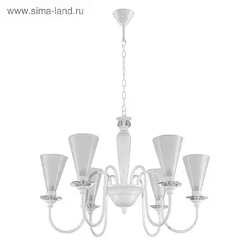 Люстра TORCIA 6х40Вт G9, белый 62x126 см