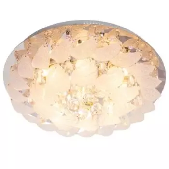 Люстра «Торт», 8 ламп 15W, 20W 27, G4 основание хром 50х50х20 см