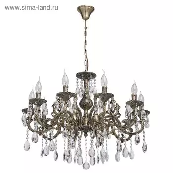 Люстра «Тоскана», 10x40Вт E14, античная бронза