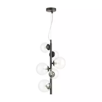 Люстра TOVI, 6x40Вт G9, цвет чёрный, IP20