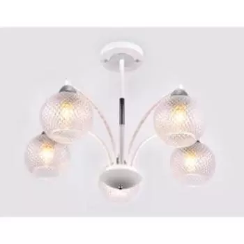 Люстра Ambrella light Traditional, 5x40Вт E27, цвет белый, хром