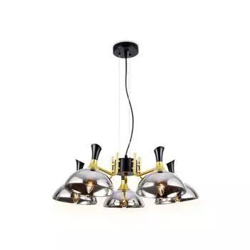 Люстра Ambrella light Traditional, 5x40Вт E27, цвет чёрный золото