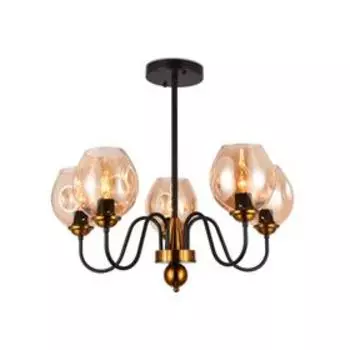 Люстра Ambrella light Traditional, 5x40Вт E27, цвет кофе, золото