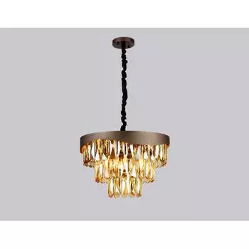 Люстра Ambrella light Traditional, 6x40Вт E14, цвет кофе