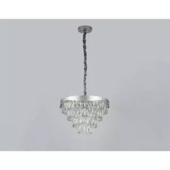 Люстра Ambrella light Traditional, 6x40Вт E14, цвет серебро