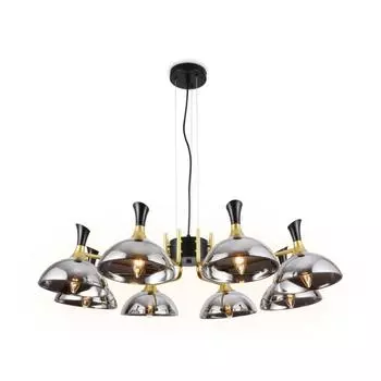 Люстра Ambrella light Traditional, 8x40Вт E27, цвет чёрный золото