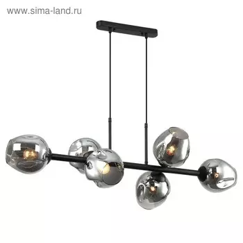 Люстра Traube, 6x40Вт E27, цвет чёрный