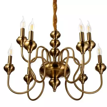 Люстра "Трейси" 9х40Вт Е14 латунь 65х65х40 см BayerLux