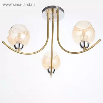 Люстра "Тренто" 3x60Вт E27 хром-шампань 61,5х61,5х36 см.