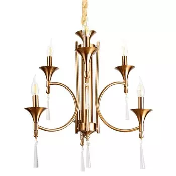 Люстра «Тронг» 640 Вт Е14 латунь 585861 см BayerLux