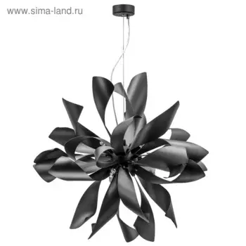 Люстра TURBIO 6х40Вт G9, чёрный 155 см