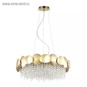 Люстра Ulla, 6x40Вт E14, цвет золото