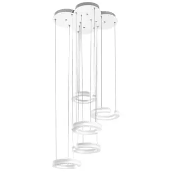 Люстра Unitario, 46Вт LED, 5060лм, 3000К, цвет белый, IP40