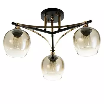 Люстра Светогор "Уровень" 3х60Вт Е27 черный