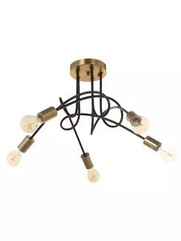 Люстра «Узел» 540 Вт Е27 черный/латунь 525236 см