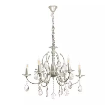 Люстра BayerLux «Ванесса», 6хЕ14, 40 Вт, серебро, 6464100 см