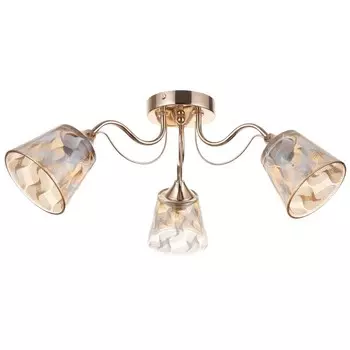 Люстра "Вариант" 3х60Вт Е27 золото 58х58х22см