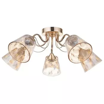 Люстра "Вариант" 5х60Вт Е27 золото 58х58х22см