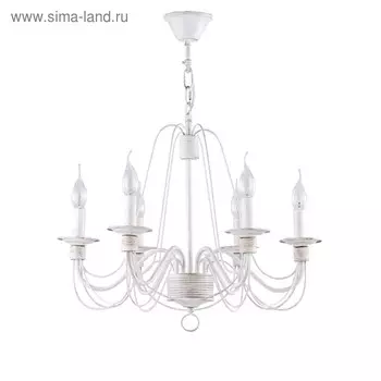 Люстра Velia 6x60Вт E14 белое золото