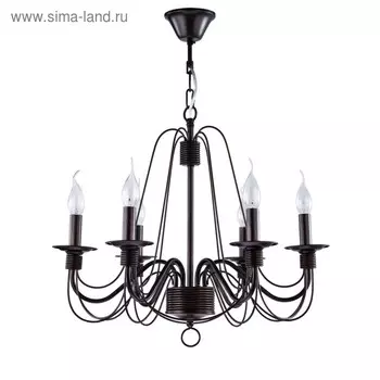 Люстра Velia 6x60Вт E14 коричневый