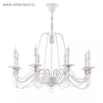 Люстра Velia 8x60Вт E14 белое золото
