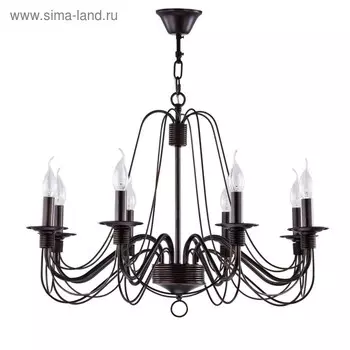 Люстра Velia 8x60Вт E14 коричневый