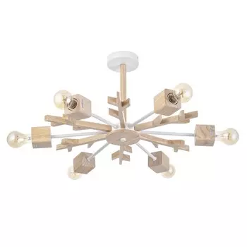 Люстра BayerLux «Венди», 6хЕ27, 40 Вт, дерево, 707030 см