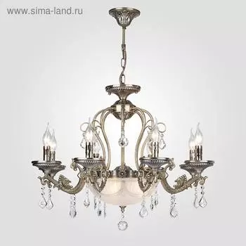 Люстра Venezuela, 8+3x60Вт E14+E27, цвет бронза