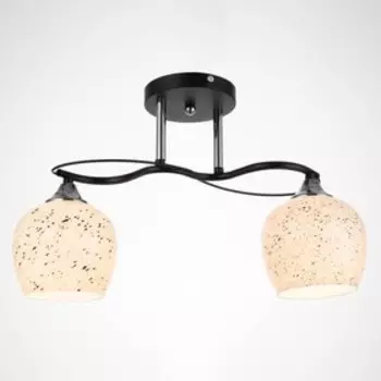 Люстра "Вера" 2х60Вт Е27 черный 43х13х27см