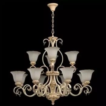 Люстра "Версаче" 12x60Вт E27 молочный