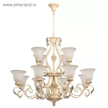 Люстра "Версаче" 12x60Вт E27 молочный