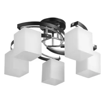 Люстра "Версалия" 5xЕ27 40Вт черно-хромовый 60х60х26 см