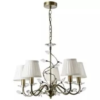 Люстра "Весна" 5х40Вт Е14 бронза белый