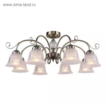 Люстра Vetus, 8x40Вт E14, цвет бронза