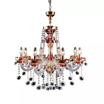 Люстра VIDARE 8х60Вт E14 золото 70x185см