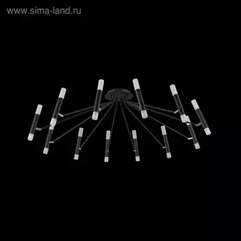 Светильник потолочный Maytoni MOD620CL-24B, 24хG9, 25Вт, 118х118х38 см, цвет чёрный