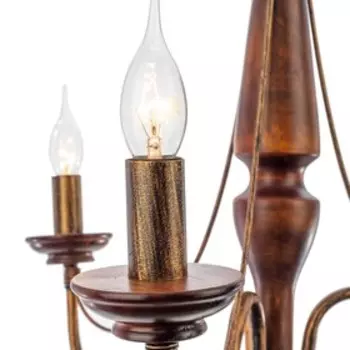 Люстра «Викинг», 3х40Вт Е27, цвет коричневый