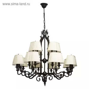 Люстра «Виктория», 24x60Вт E14, чёрный