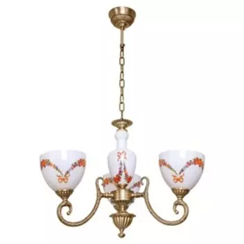 Люстра "Вилена" 3х60Вт Е27 цвет античная бронза