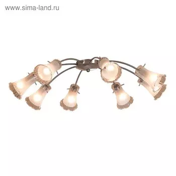 Люстра Viola 8x60Вт E14 хром 46x31x25см