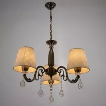 Люстра "Вирджиния" 3х40Вт E14 бронза 56х56х76 см BayerLux