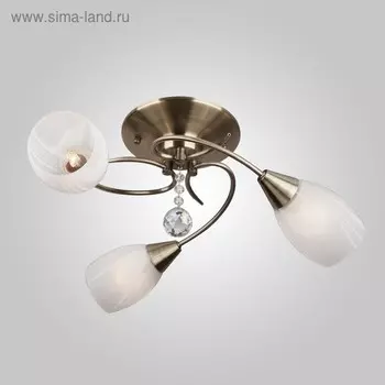 Люстра Virginia 3x60Вт E27 бронза