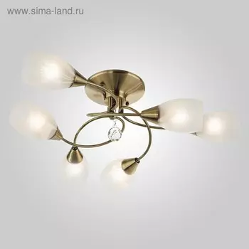 Люстра Virginia 6x60Вт E27, бронза 63x63x23 см