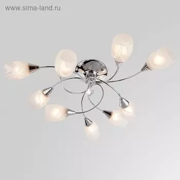 Люстра Virginia 9x60Вт Е27 хром 78x78x22см