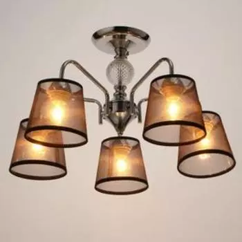 Люстра "Виржини" 5хE14 40Вт хром 58х58х34 см BayerLux