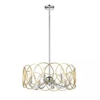 Люстра Vita, 8x40Вт E14, цвет хром