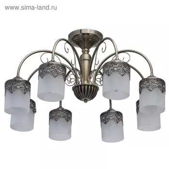 Люстра "Вита" 8x60Вт E27 античная бронза
