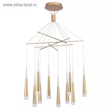 Люстра Vivat, 70Вт LED, 3000К, 3500лм, цвет золото