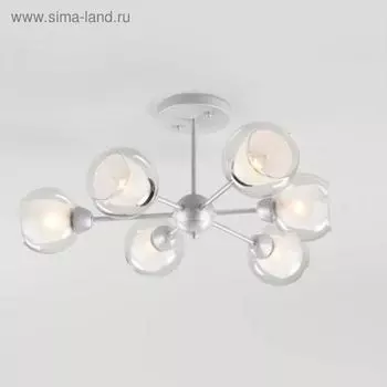 Люстра Vivien, 6x40Вт E27, цвет серебро