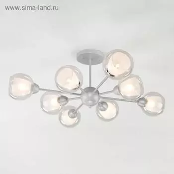 Люстра Vivien, 8x40Вт E27, цвет серебро